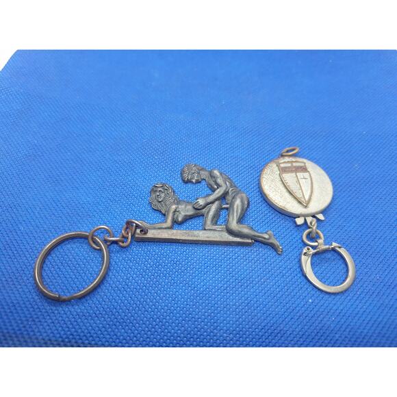 Vintage 1940s-50s Pontiac Key Fob plus XXX Keychain! You Get Both! Estate Find! - Picture 2 of 13